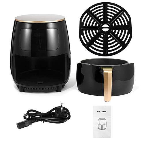 2021 new latest no oil air fryer,buy digital 4.5L silicone pot air fryer