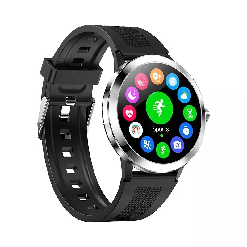 1.32 inch Super Thin Body Reloj Smart Watches Qwatch Pro APP T6 Blood Pressure Smartwatch SMS Reminder