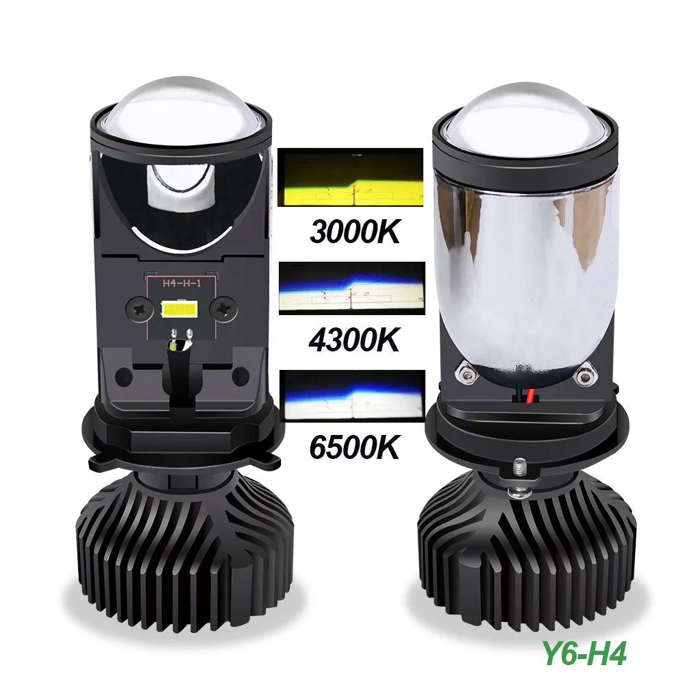 Объектив 45W 16000LM H4 Y6s Lens Y6 led Высокая Мощность h4 светодиодный проектор