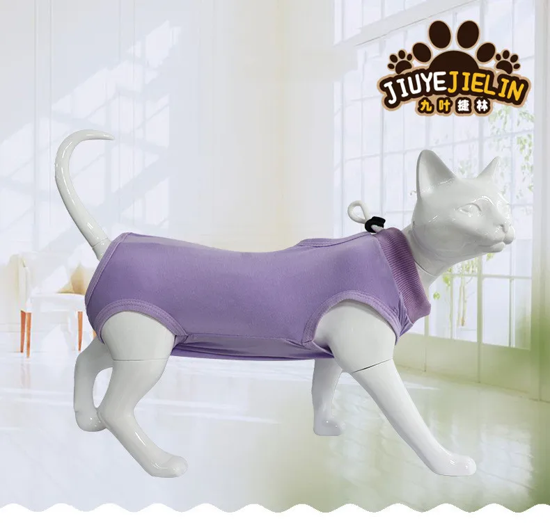 JIELIN Pets Cat Sterilization Suit Anti-licking Surgery After Recovery Pet Care Breathable Puppy Clothes For Dogs Spring Cats