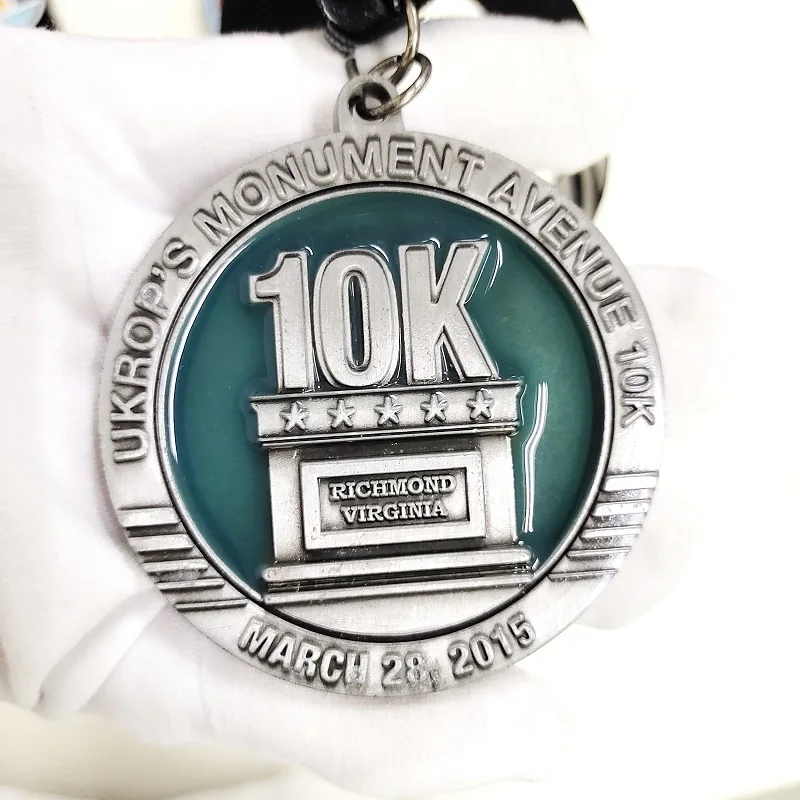 Wholesale Custom Designed Marathon Running Race Sports Medal 5k 10k 21k Finisher Awards Medals Metal Letter Casting Gifts