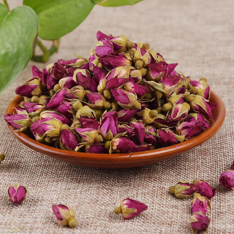 4015 Wholesale Natural Dried Damask Pink Rose Buds Tea Edible Dry Rosa Damascenarose Flower