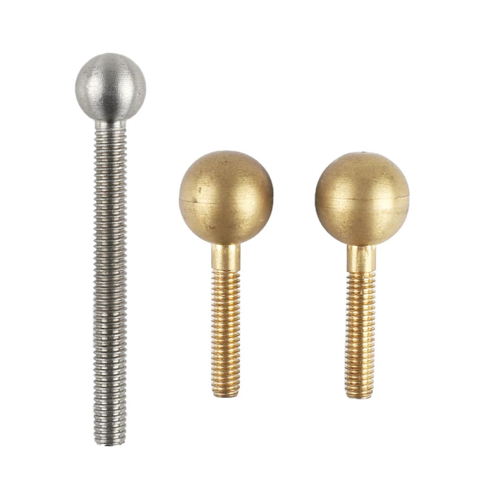 Customized stainless steel ball bolt brass ball head bolt