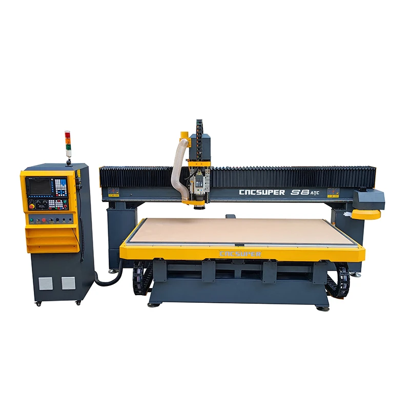 Syntec System Auto Tools Changer 3 Axis 4*8ft 1325 ATC Cnc Wood Router Carving Machine With Servo Motor