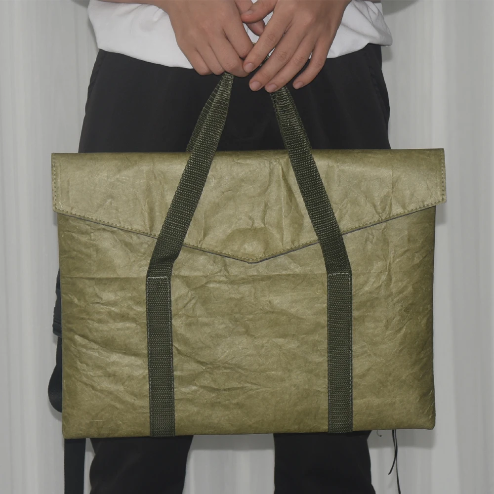 Wholesale Custom laptop bag dupont Paper tear resistant waterproof laptop document bag  with handles