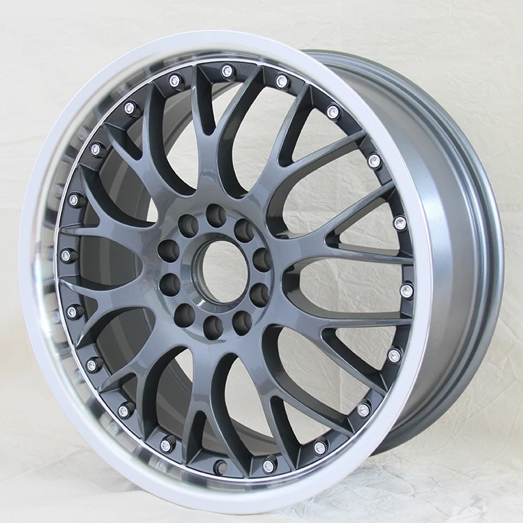 Passenger car 16 17inch alloy wheels with chrome rivets