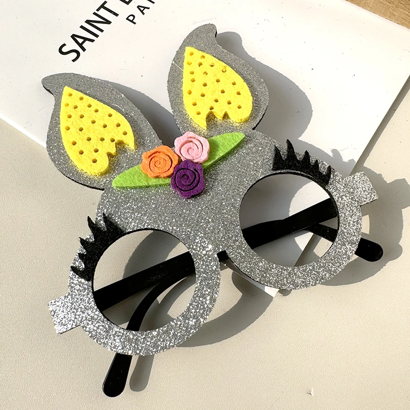Children Easter Bunny Glasses Easter Chicken EggRabbit Eyeglass Frame party decoration lovely funny photo props party Eyeglasses