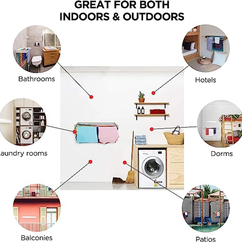 New Hot Selling Products Wall Mounted Space Saving Clothes Hanger Foldable Laundry Drying Rack