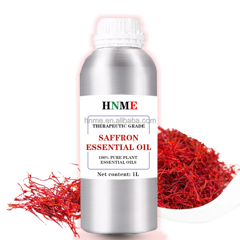 Saffron essential oil 100% pure botanical therapeutic grade for facial care, skin care, making premium perfumes, candles, etc.