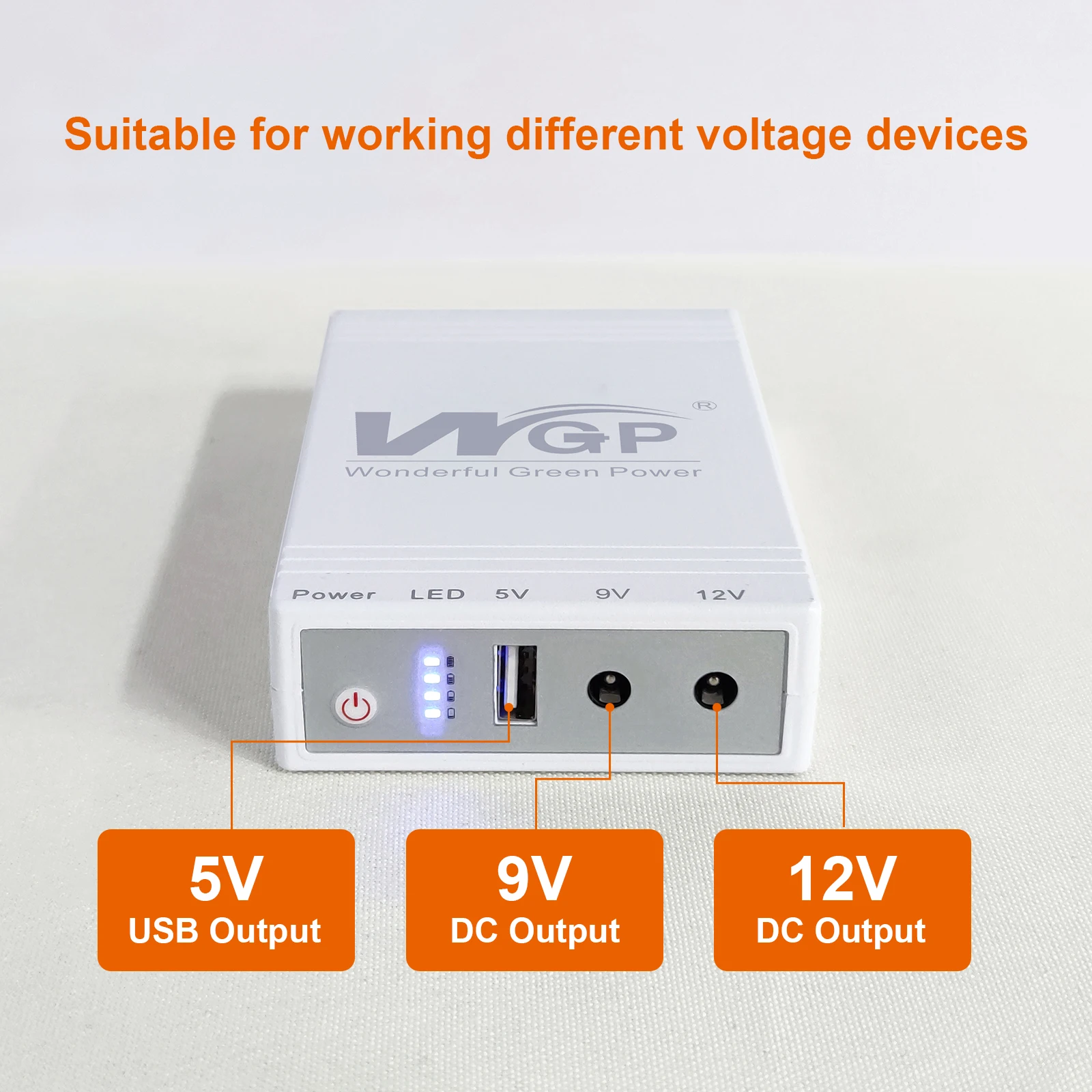 WGP 17600mAh mini ups router wifi multiple output DC mini UPS for Wifi Router 12v Modem CCTV Camera Home