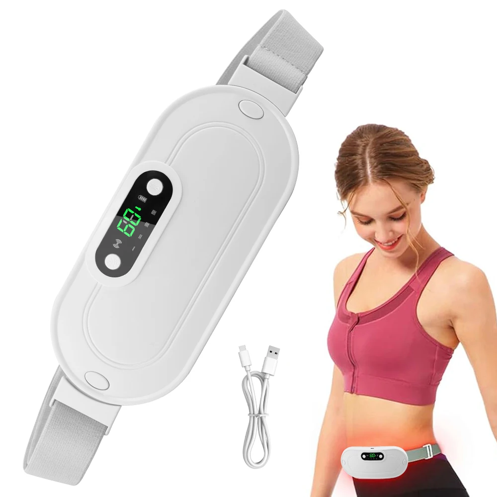 Wholesale Electric Waist Warmer Massager Belt Menstrual Heating Belt Women Pain Period Warm Palace Belt For Women Girls