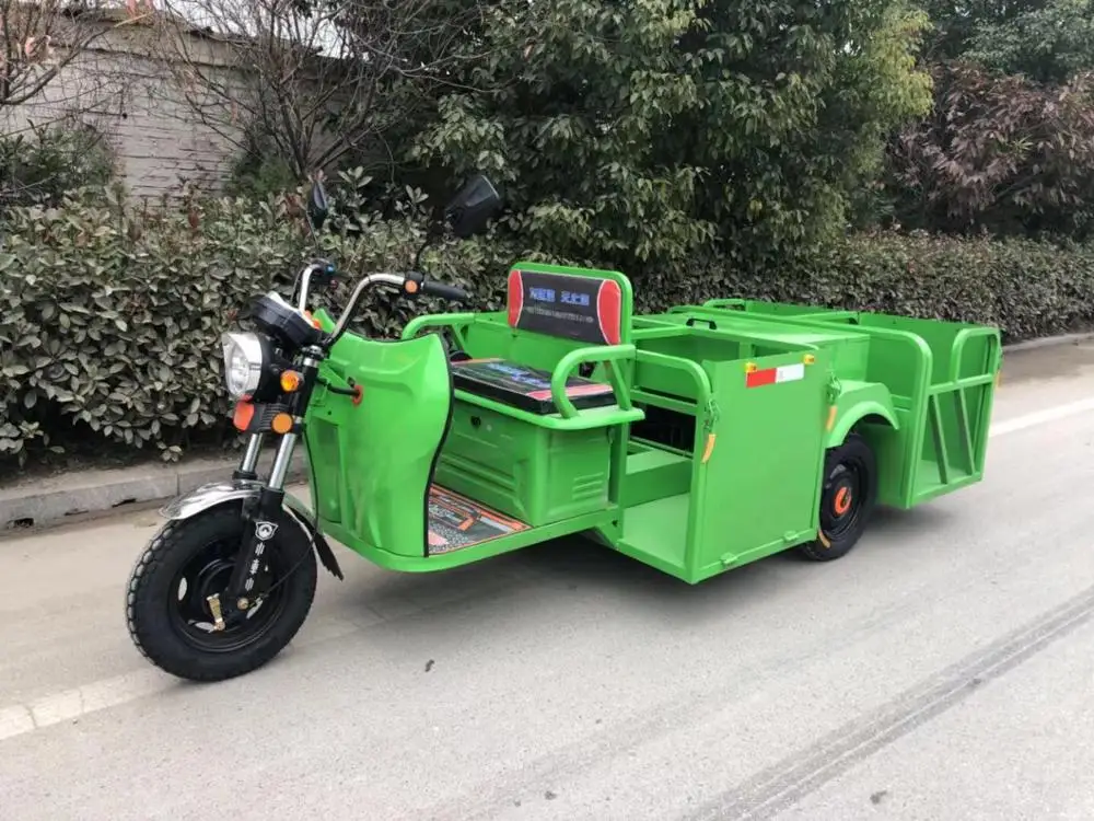 
Electric Three Wheel Small Rubbish Collector Garbage Truck For Sale 