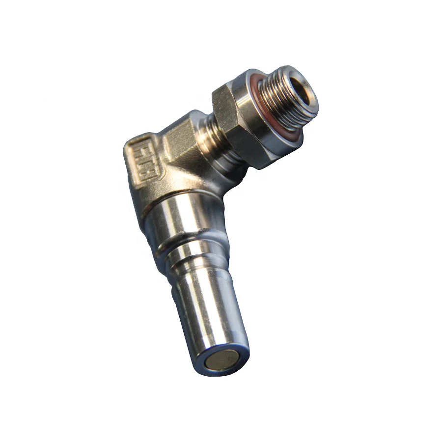 90 Degree L Shape Coupling Connector for Bottle Blowing Machine High Pressure Quick Release Coupling