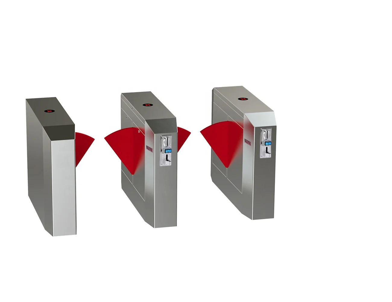 Flap Turnstile Pedestrian Flap Barrier Electronic Safety Indoor Turnstile Control