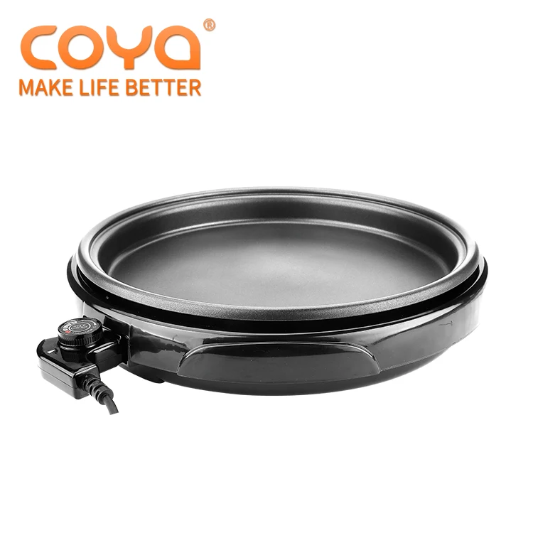 Factory wholesale multifunctional non stick electric frying pan aluminum electric frying pan pizza pan with glass cover