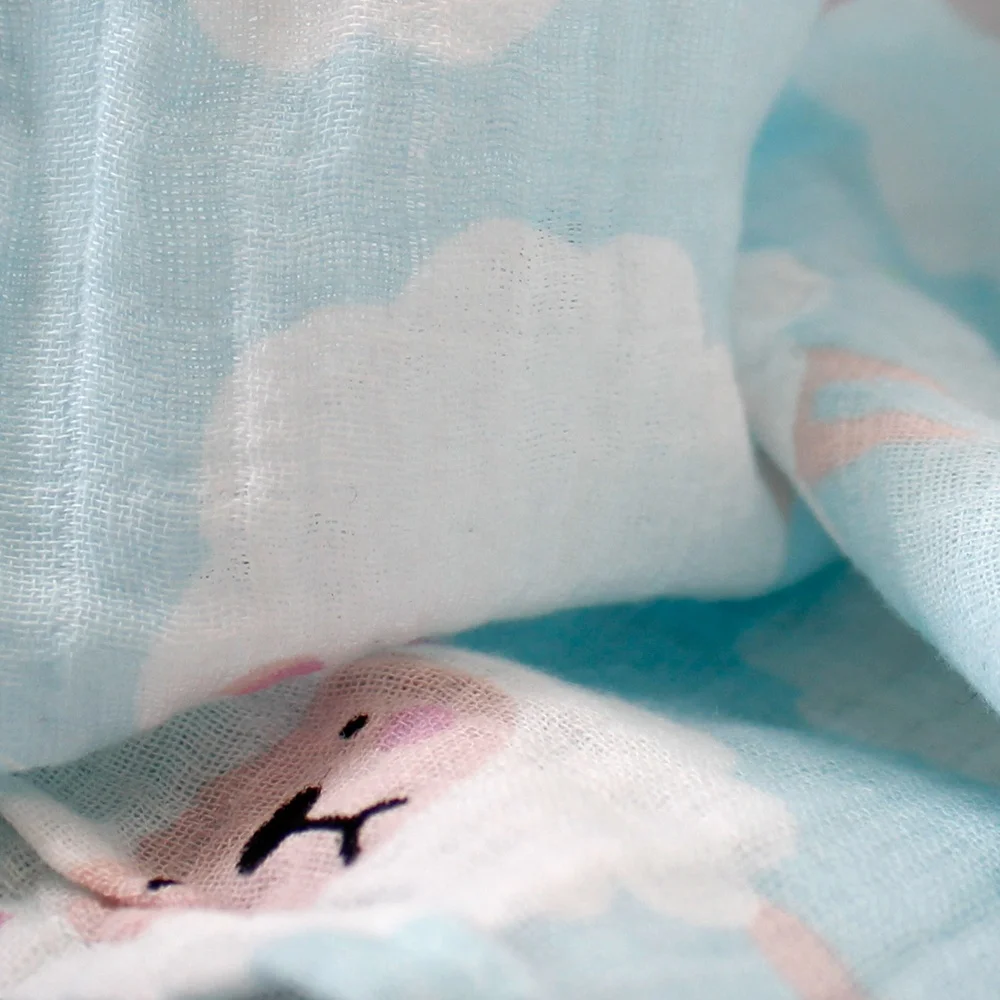 Muslin squares super absorbent cotton weave baby muslin swaddle blanket 100% cotton muslin baby blanket