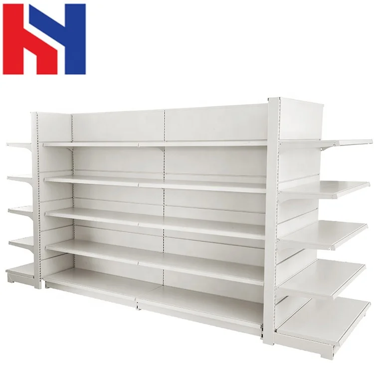 Chinese manufacturer supermarket gondola metal rack storage shelf