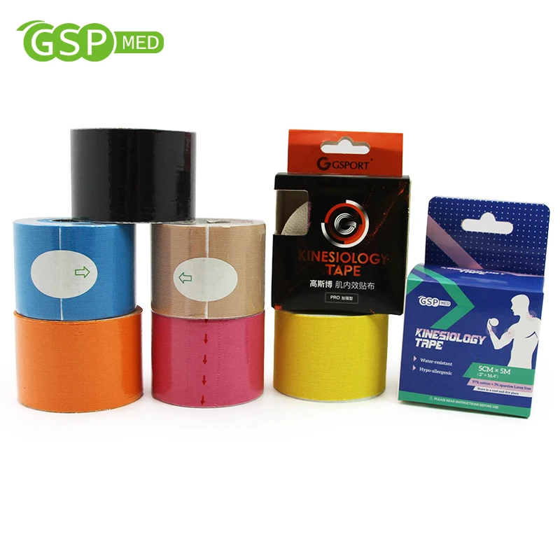 5cm*5m Multi Color Kinesiology Tape Unisex Hyposensitive Muscle Tape Waterproof Adhesive Sticky Sports Wrap First Aid K Tape