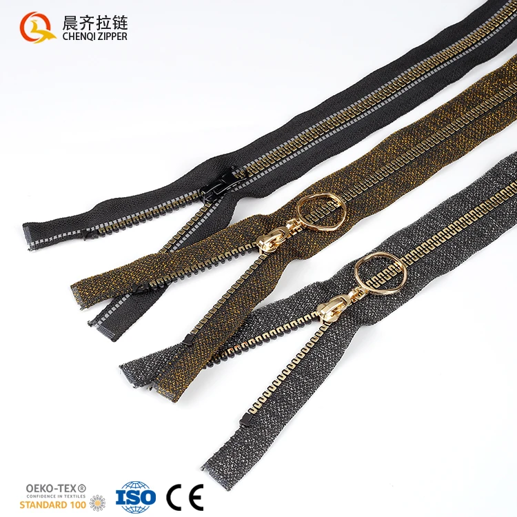 Wholesale Price custom colorful #5 Resin Zip Open End tank teeth plastic separation resin plastic zippers for down jackets