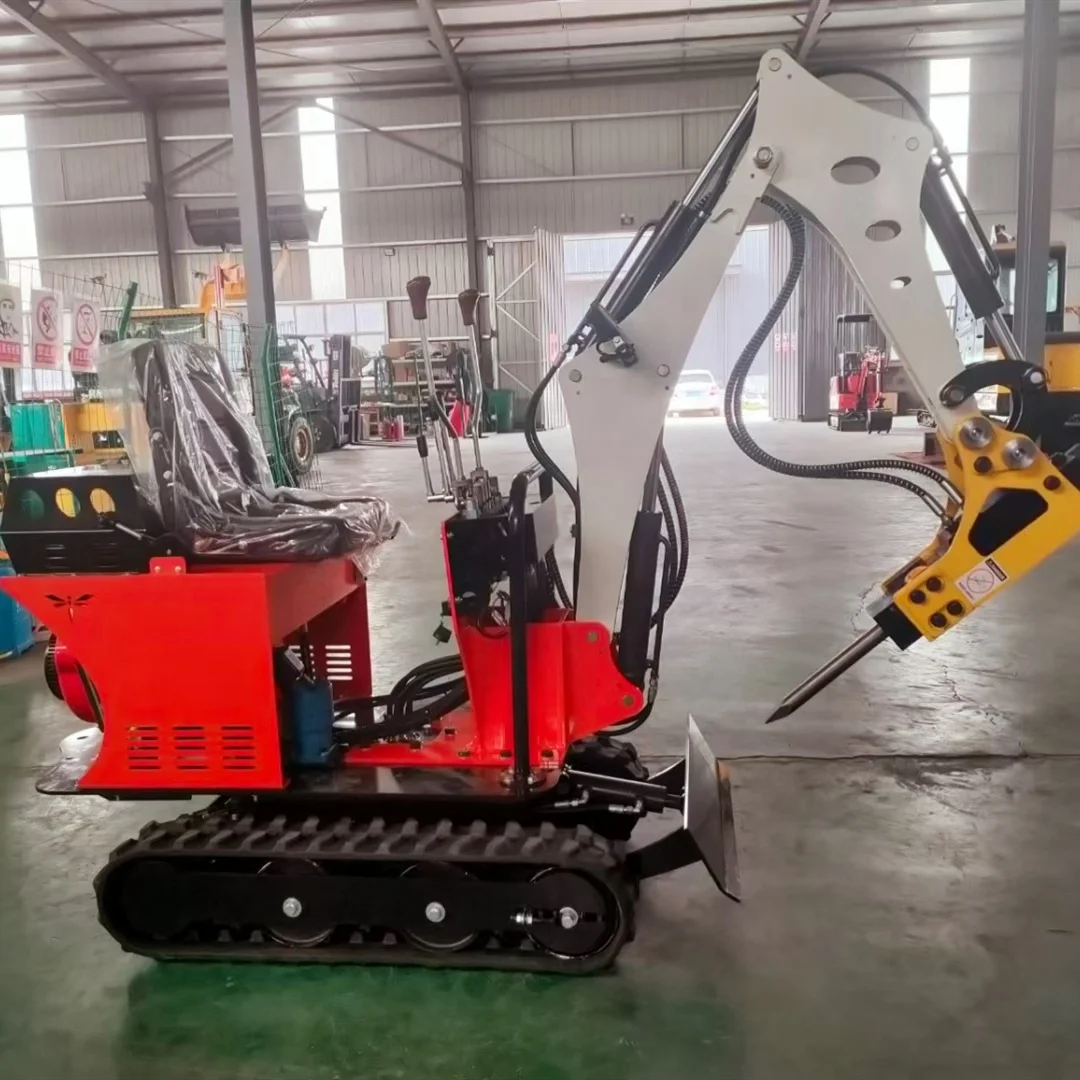 2022 Best China Mini Digger Mining Electric Excavator hydraulic 800 kg excavator mini garden excavator 0.8 ton
