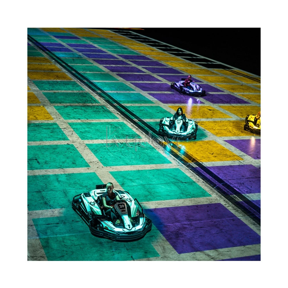 AR all-in-one move ground interactive floor projector activate games 3d hologram child amuseme park kart bumper cars for adults