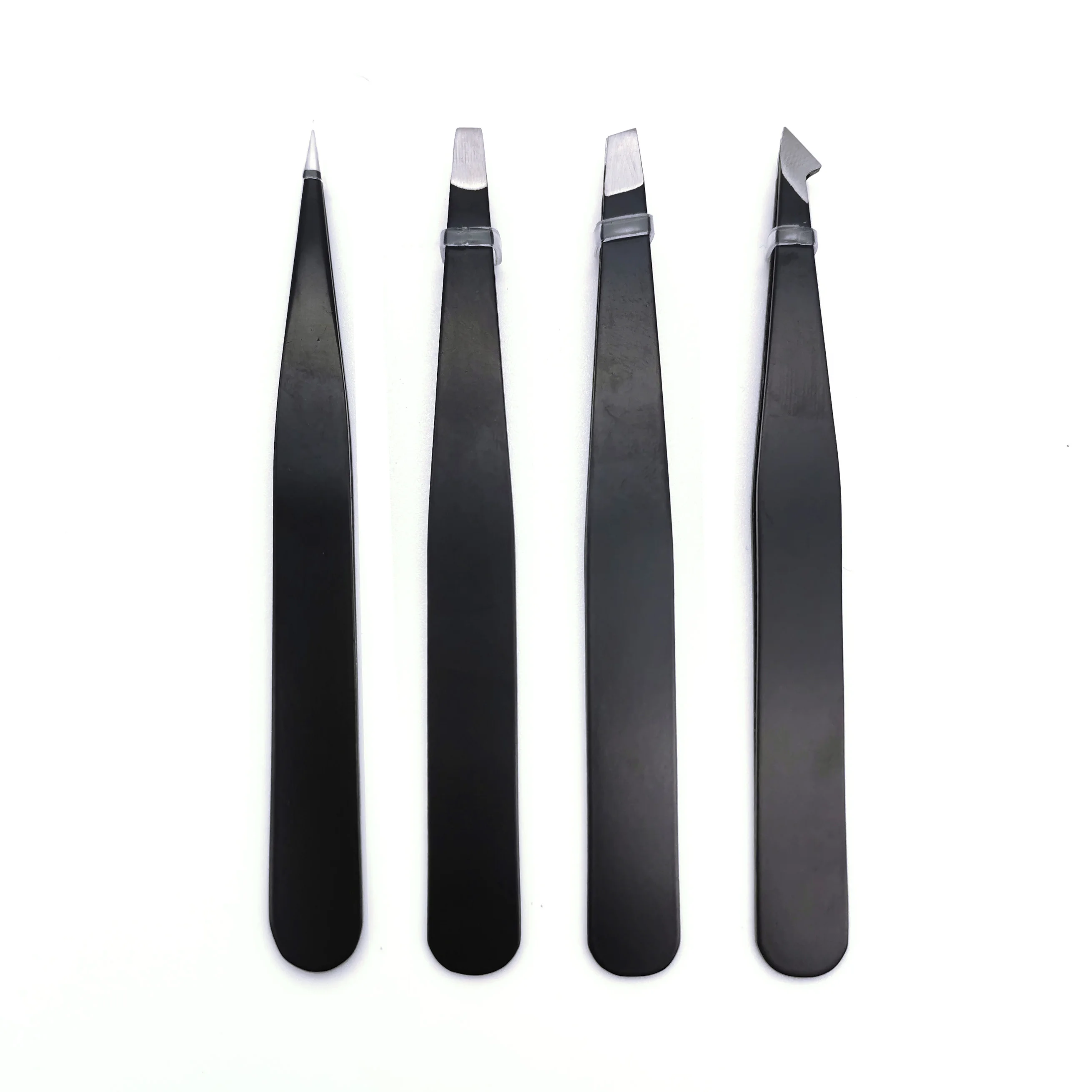 black Stainless steel eyebrow pliers Eyelash Extension clip eyebrow clip single and eyebro