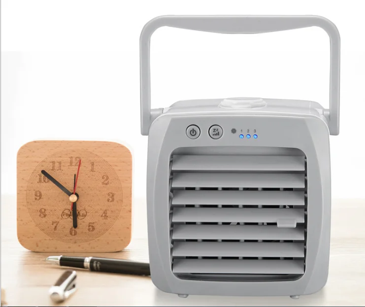 
mini cartoon portable rechargeable usb handheld desk and household electric bladeless cool fan with water 