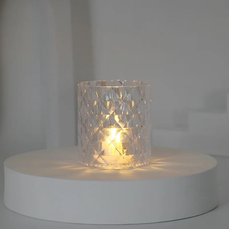 Lighted Up Crystal Cup Decoration Desktop Tabletop Decor for Living Room Bedroom  Indoor Used Popular Designs