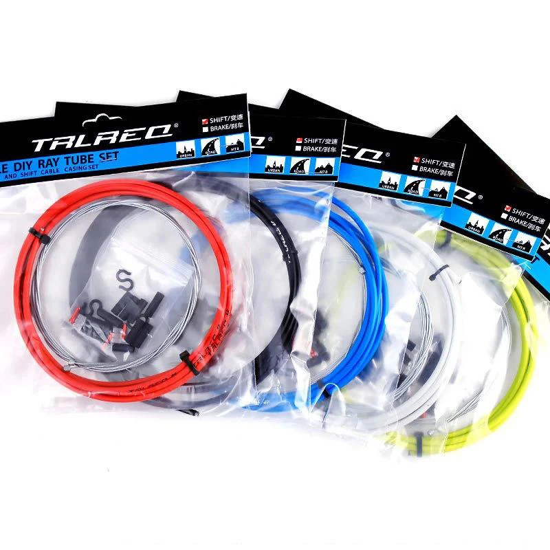 Bicycle Brake Cable Housing Group Set For MTB Mountain Bike Derailleur Shifter Lever Cable With Bike Cable Cap