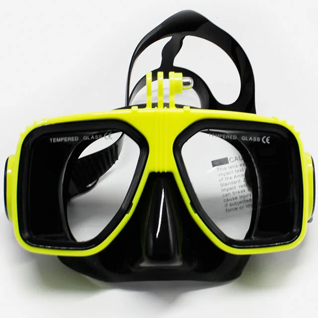 high quality scuba diving mask with diving camera mount diving gopro mask