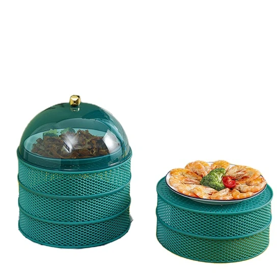 Hollow Vegetable Cover Summer Kitchen Dust-proof and Fly-proof Multi-layer Breathable Drainable Meal Cover