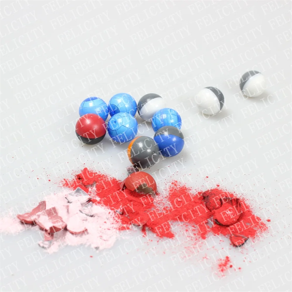0.68/0.5/0.43 cal powder balls colorful paint balls shooting powder balls