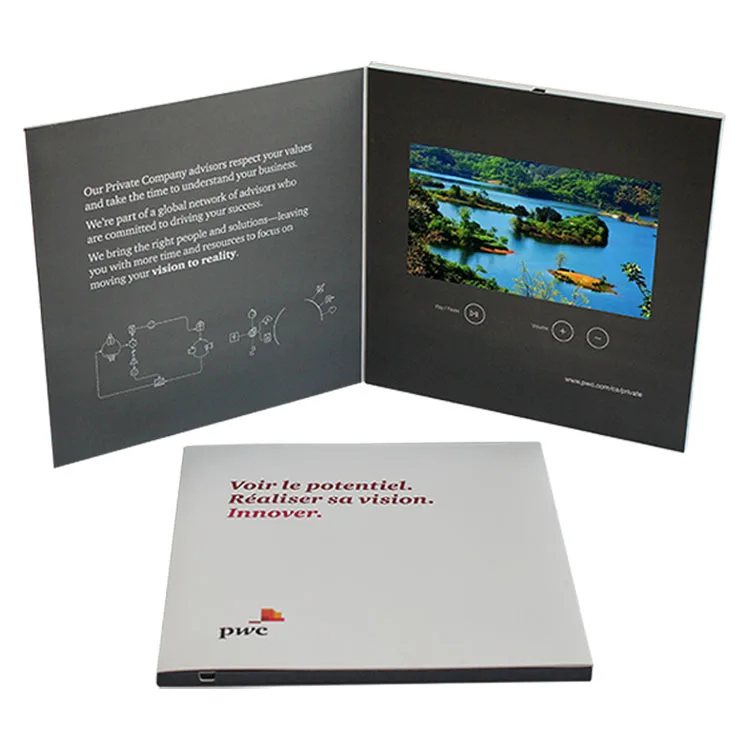 10inch Chinese Homemade Video Brochure Suppliers Video Book Video Brochure Module