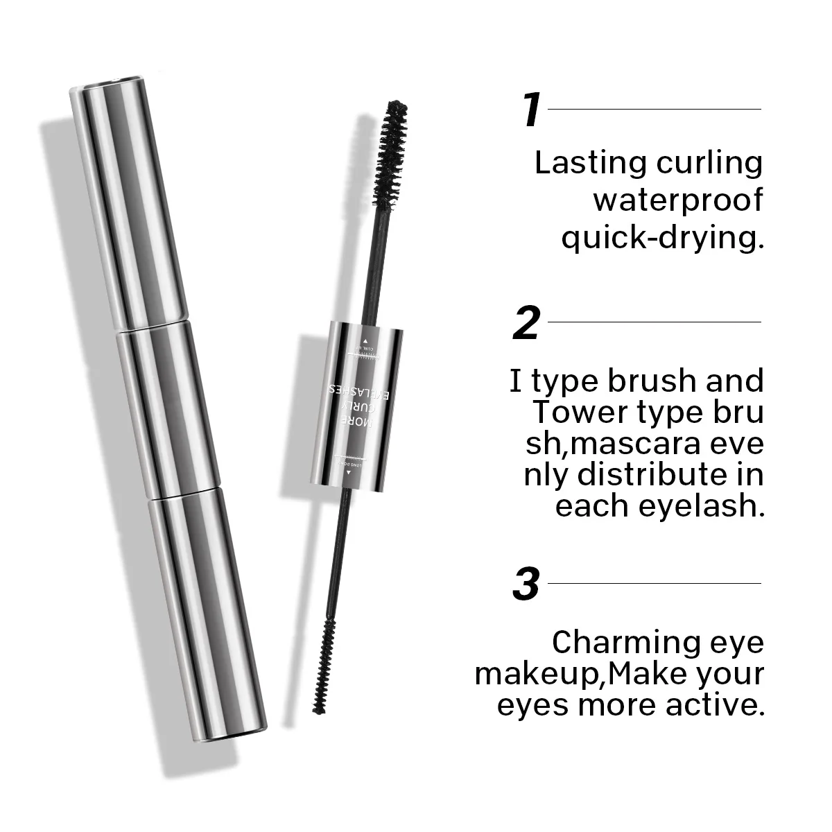 4D Organic Elongated Private Label Mascara Make Your Own Mascara 4D Silk Fiber Eyelash High Quality Mascara