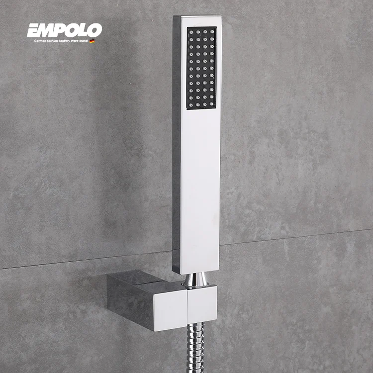 Italian Bathroom Hot Cold Mixer Ultra Slim Rainfall Head In Wall Mounted Hidden Rain Concealed Brass Shower Faucets For Senior