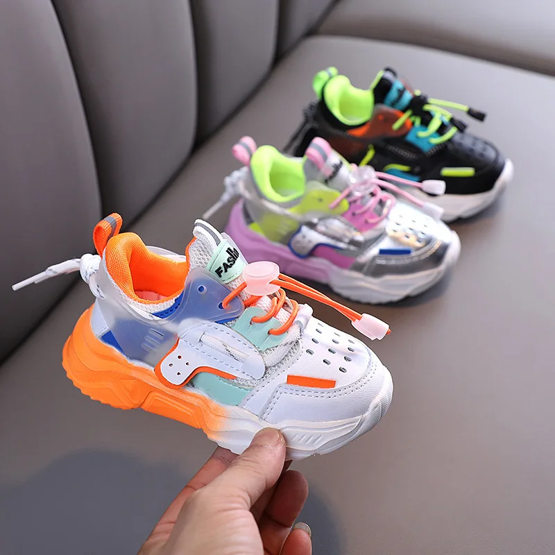  2021Spring Summer Fashion Insprised Designer Mixed Color Kid Causal Running Sneakers Toddler Shoes For Baby Boys And