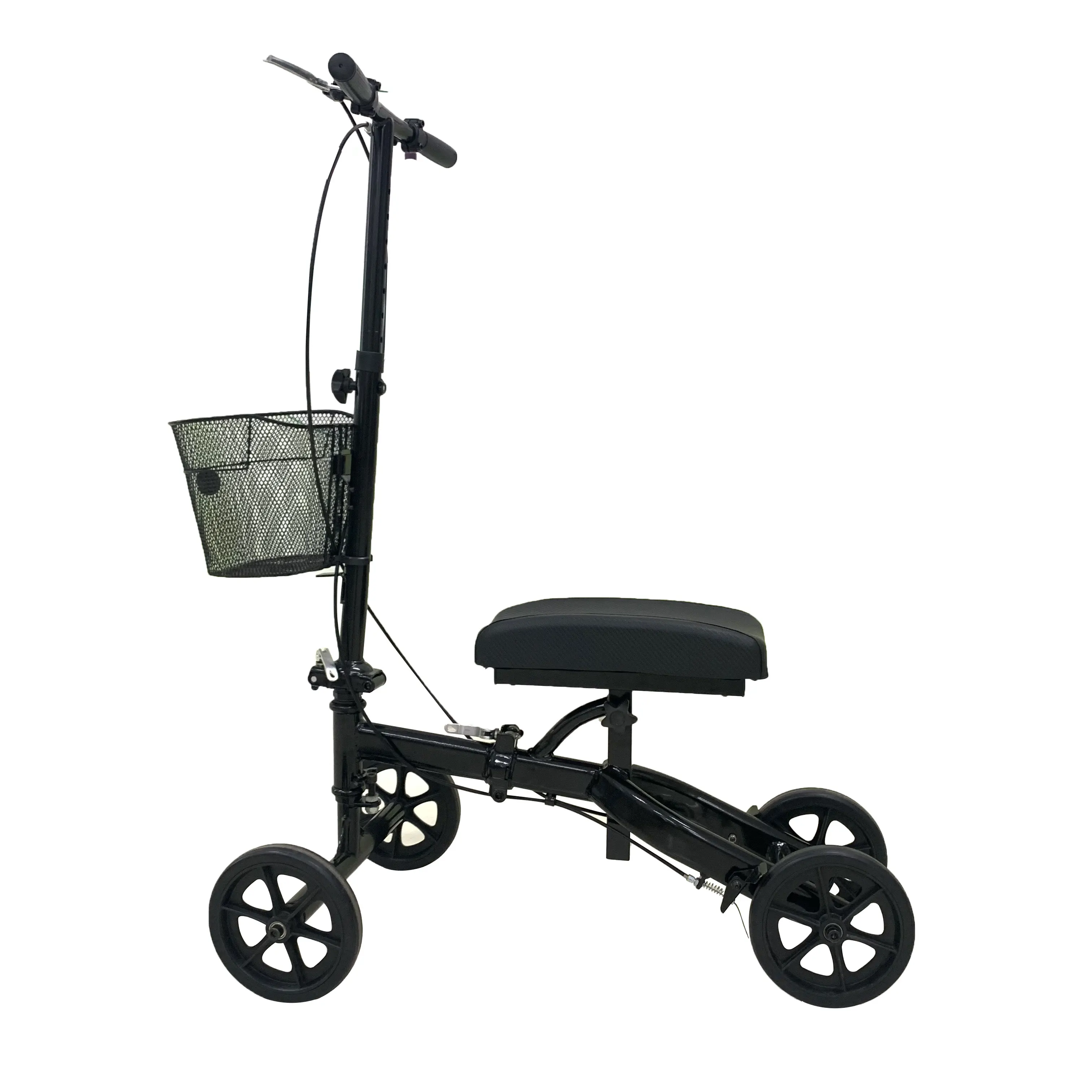 MEDEASE Steel Knee Foldable Walker Scooter Front Wheel Knee Walker With Seat