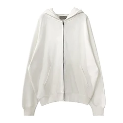 Custom Crop Top oversized Colorful blank zip up designer french terry Cotton unisex men Hoodie