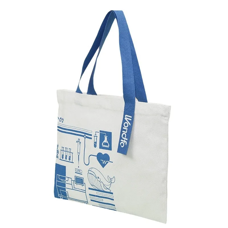 Makeup Shopping Duffle Bag Small Waxed Canvas Tote Bag Cotton Canvas Custom Canvas Bag With Custom Printed Logo