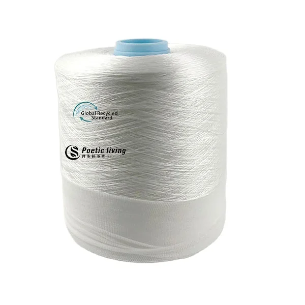 Eco-friendly AA класс высокопрочный Рециркулированный 100% промышленная пряжа IDY Штапельная пряжа