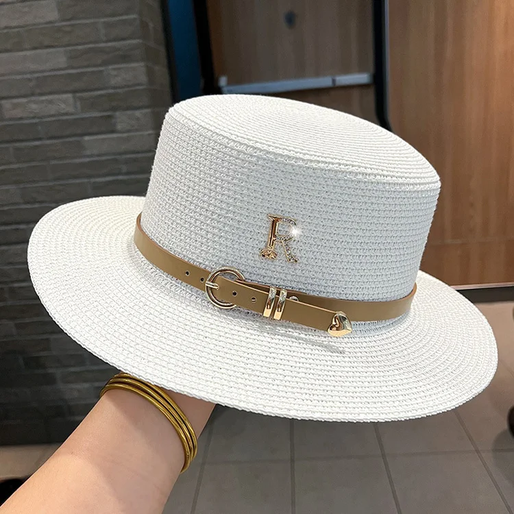 wholesale factory direct summer  unisex west Cowboy  Hat with leather ribbon straw Hat