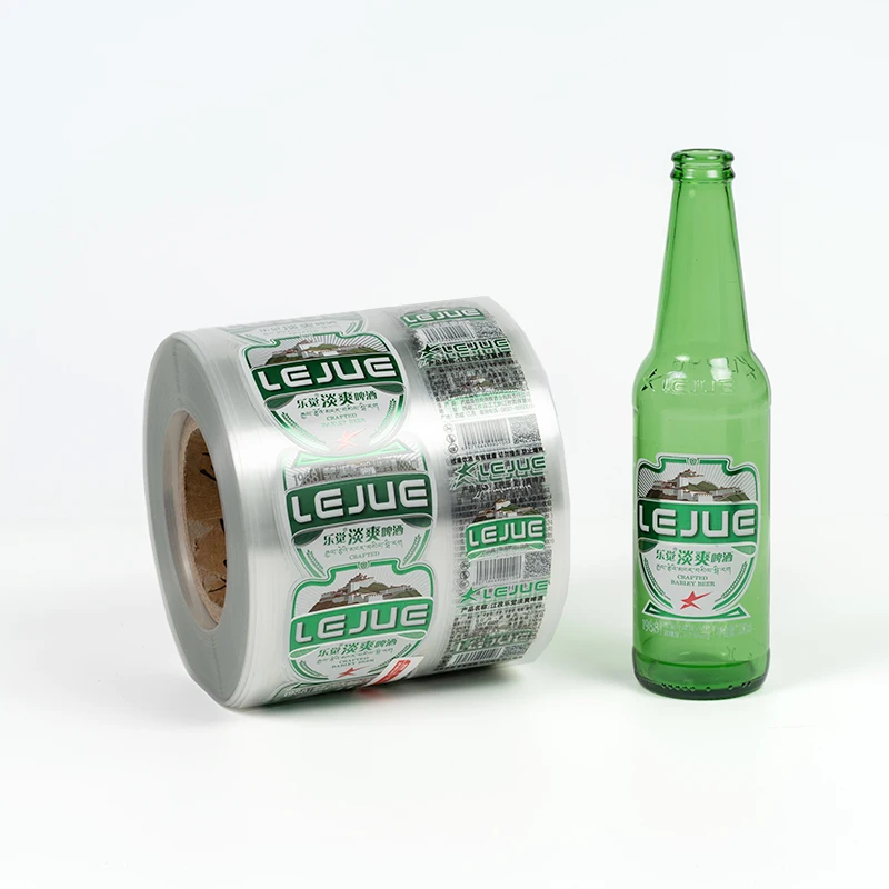 Custom Waterproof White Vinyl Adhesive Beer Sticker Glass Bottle Can Jar Printing Water Red Wine Packaging Label