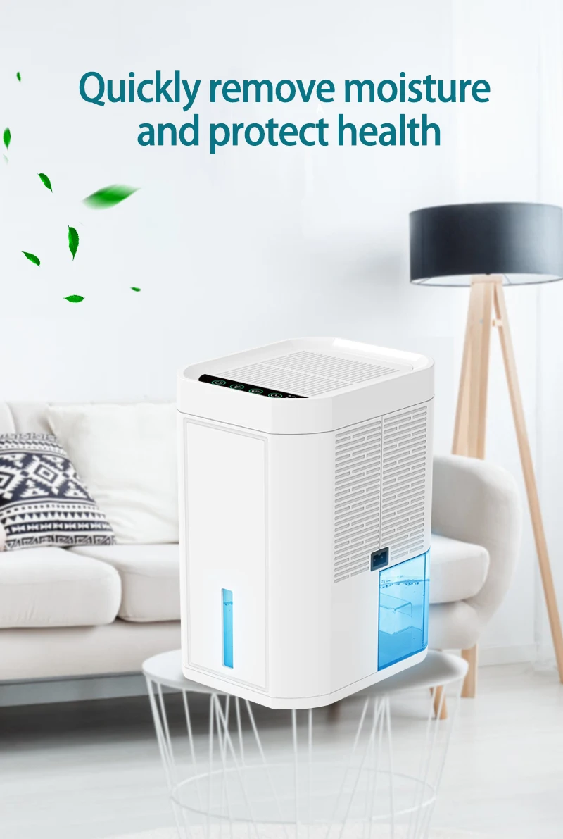 MD307A  Mini Electric Dehumidifiers Moisture Remover Ultra Quiet Moisture Absorbent Dehumidifier Color RGB for Home