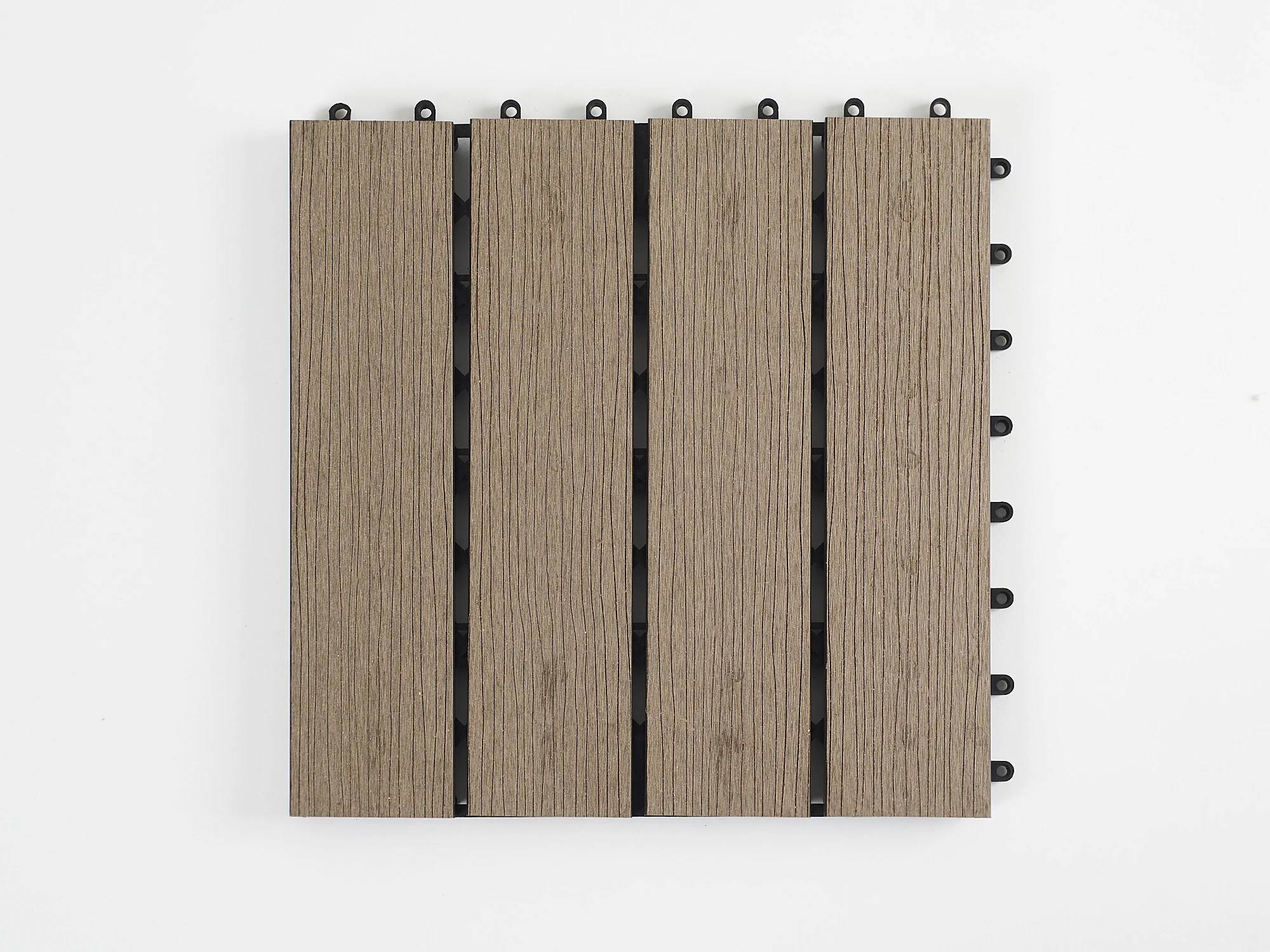 WPC плитка полый задний Деревянный Композитный пол напольная DIY встраиваемый уличный