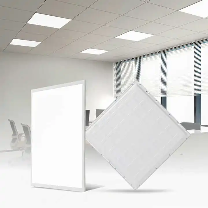 60x60cm LED Light Integrated Ceiling 40W Aluminium Recessed Mount Panel Light 2x2 Fixture 20mm Height RGBW Color Temperature