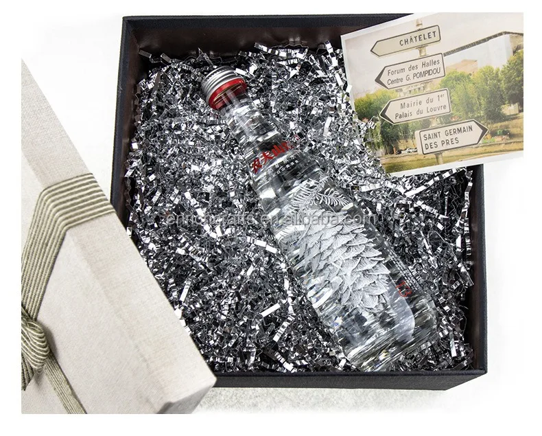 Shiny Metallic Gold Raffia Foil Shredded Paper Gift Box Paper Shreds 100G Gold Crinkle Cut Paper Metallic Gift Box Filler