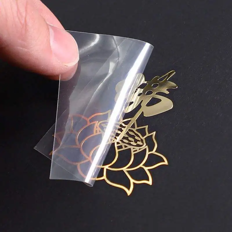 Customize Gold Adhesive Label Transfer Metal Sticker,Waterproof Emboss 3d Logo Metallic Decals Custom Gold Stickers