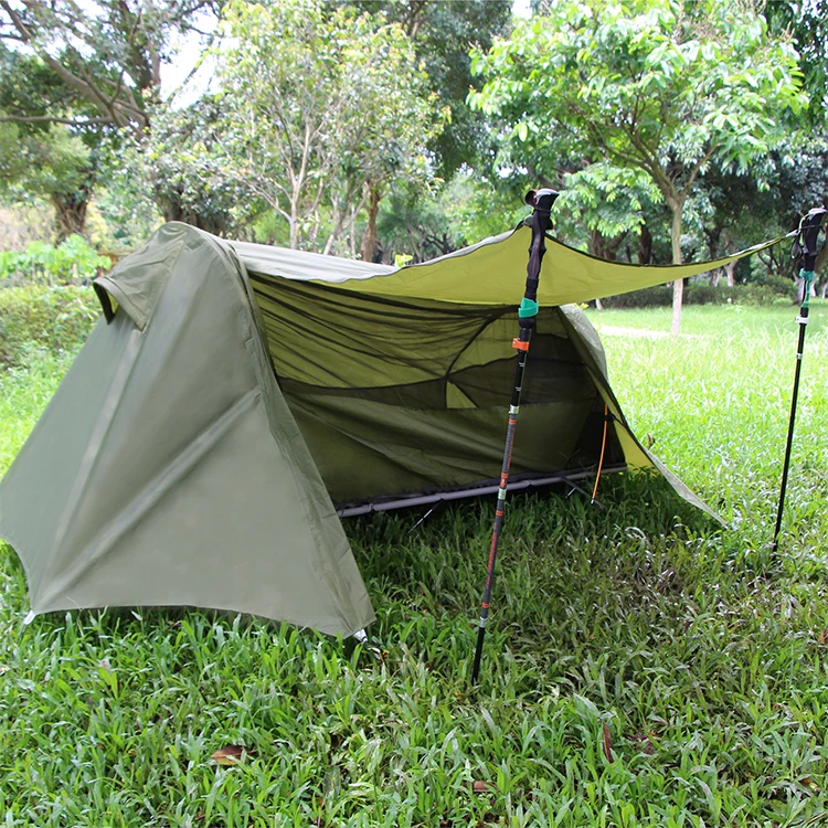 Fold Up Dark Tent, Best Selling Custom Traveling Backpacking Camping Tents For 1 People/