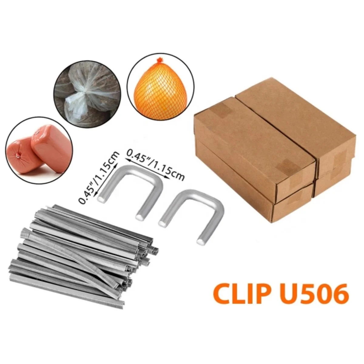 15/8 5*1.5sausage clips R clips automatic clipping machine