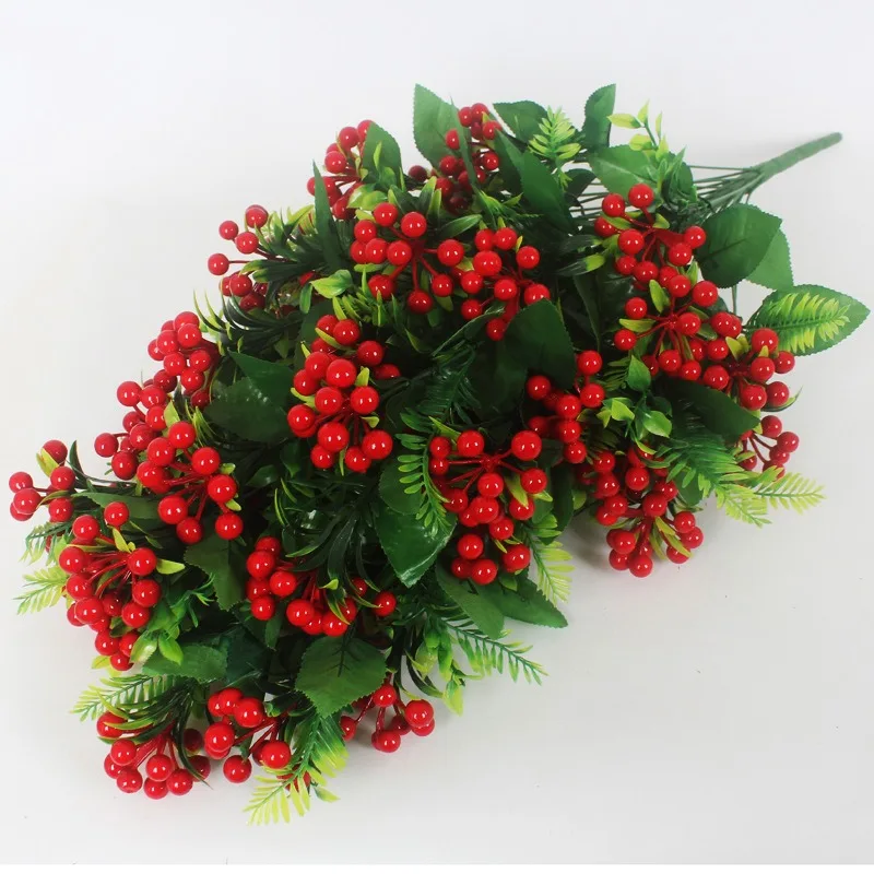 N192AF 76 см 48 головок искусственный цветок луна новогодний красный пенный оазис сухая Цветочная пена для искусственных